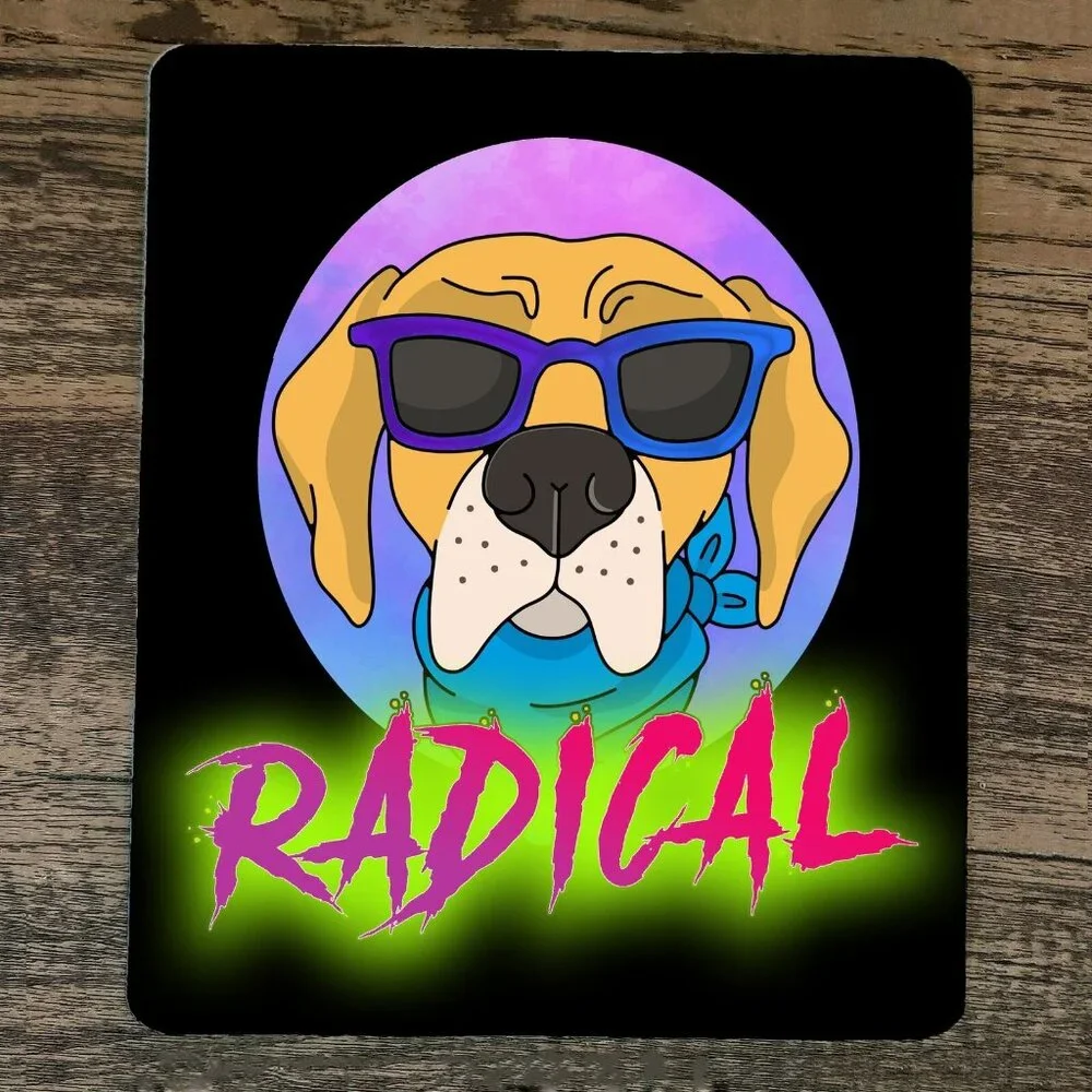 Mouse‎ Pad Radical Dog Cartoon Kids